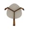 Manhattan Comfort Oval End Table, 18.11 in W, 19.25 in L, 17.32 in H, MDF, Greige ET-82742-OW - alternate 5